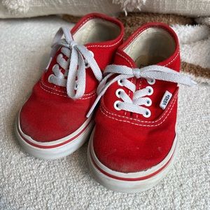 Vans Old Skool red & white Skate Shoe